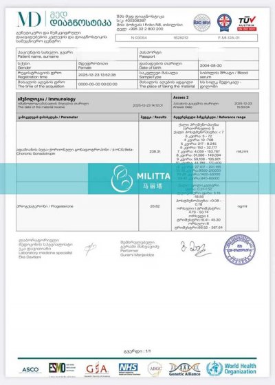 在格鲁吉亚选择包成功套餐的李先生试管妈妈胚