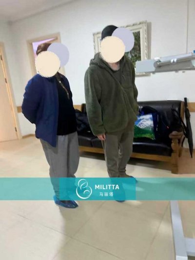 孙夫妇到在格鲁吉亚Zhordania医院正在做DNA亲子鉴